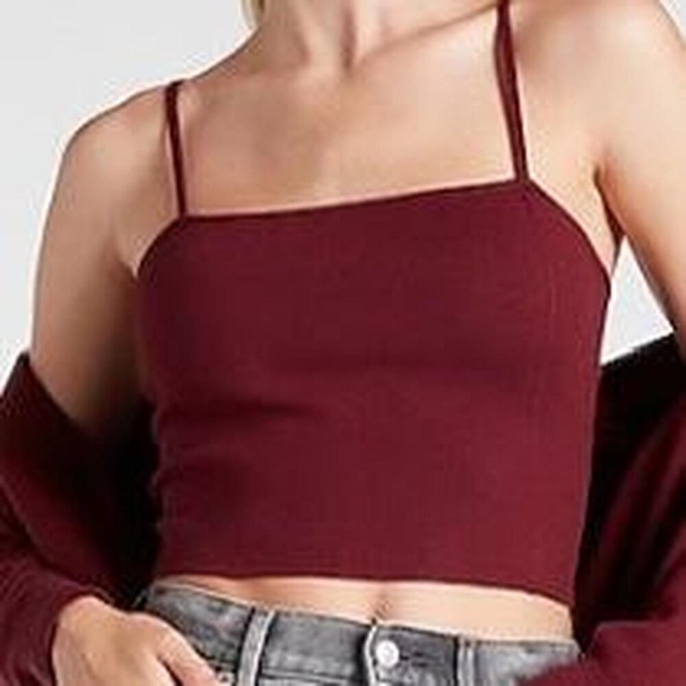 Burgundy and red crop top #depop #s